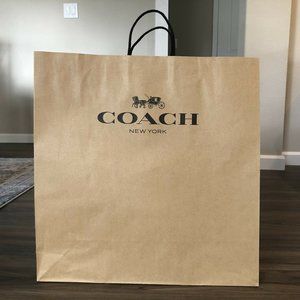 COPY - NEW COACH Large Paper Shopping Gift Bag - Size 18”x 18.75”x 6.75"- BROWN…